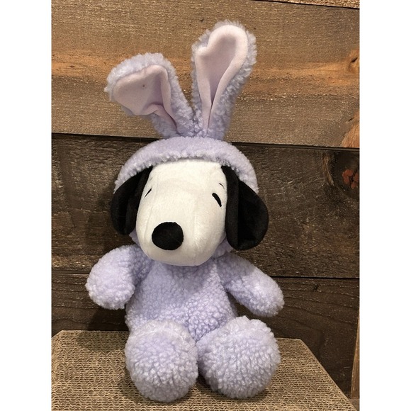 Snoopy Plush‎ Easter Bunny Purple Hallmark